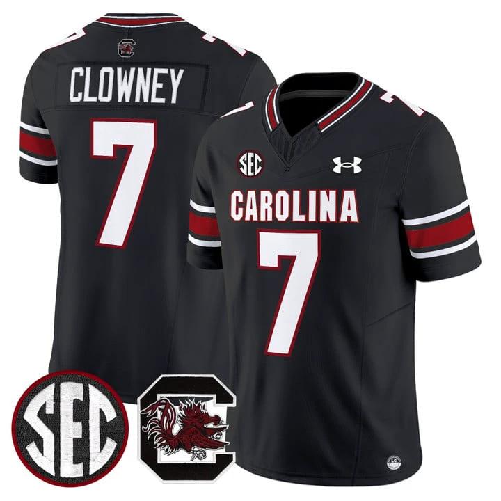 Clowney Jersey #7 South Carolina Gamecocks 2025 Stitched Black by My Store