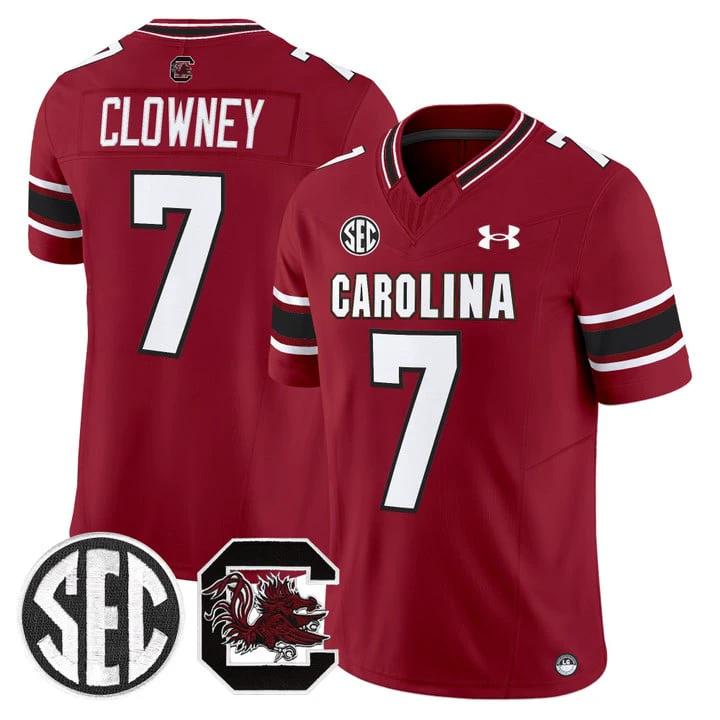 Clowney Jersey #7 South Carolina Gamecocks 2025 Stitched Garnet by My Store