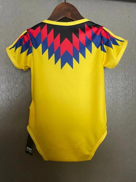 Club America 2025-26 Vibrant Little Eagle Fan Soccer Baby Bodysuit – Yellow by Soccer Jersey