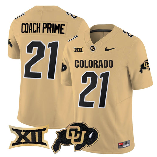 Coach Prime Jersey #21 Colorado Buffaloes 2025 Limited Stitched Gold by My Store