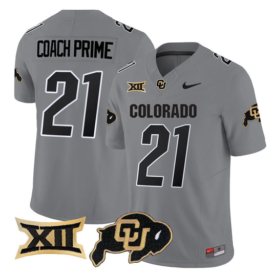 Coach Prime Jersey #21 Colorado Buffaloes 2025 Limited Stitched Gray by My Store