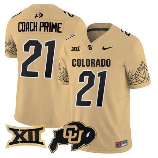 Coach Prime Jersey #21 Colorado Buffaloes 2025 Limited V2 Stitched Gold by My Store