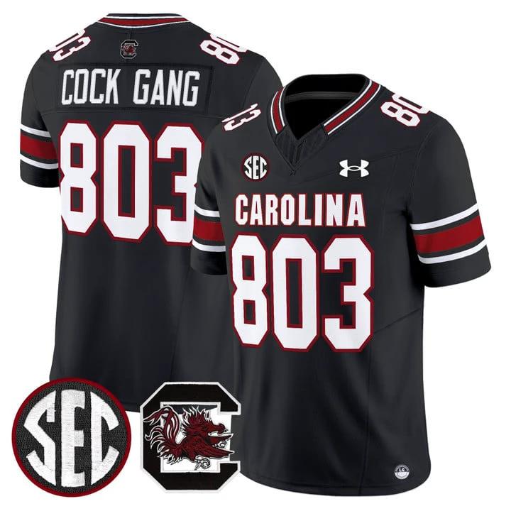 Cock Gang Jersey #803 South Carolina Gamecocks 2025 Stitched Black by My Store