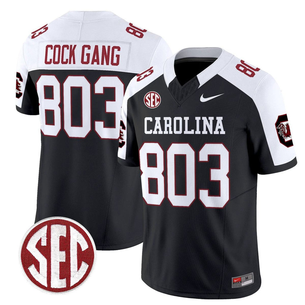 Cock Gang Jersey #803 Carolina 1980 Throwback Rebrand 2026 Stitched Black Alter by My Store NCAA Football Jerseys