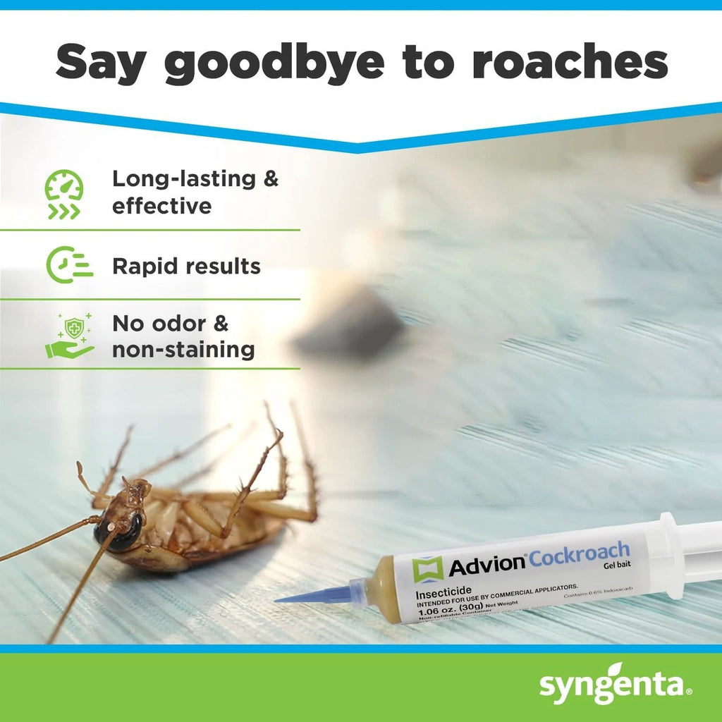 Advion Cockroach Gel Bait, Cockroach Killer, non-toxic pest control, pest management by Bowlift
