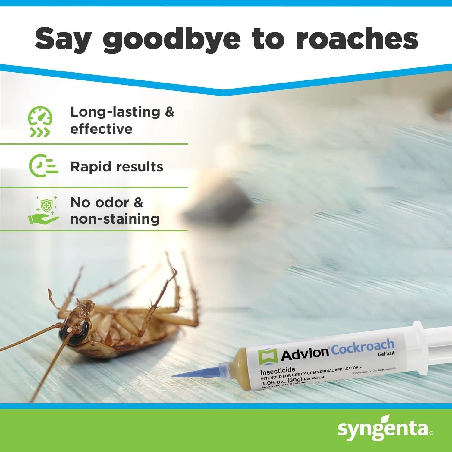 Advion Cockroach Gel Bait, Cockroach Killer, non-toxic pest control, pest management by Bowlift