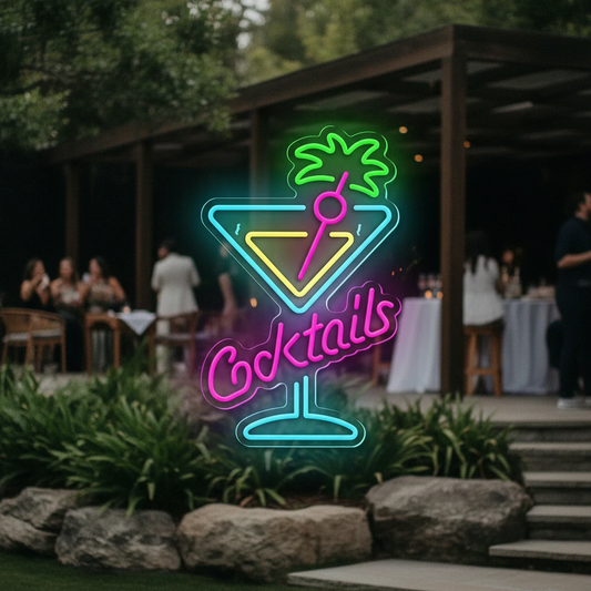 Cocktail Neon Sign for Party&Bar Decor by Neonchics