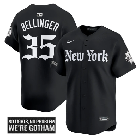 Cody Bellinger Jersey #35 New York Yankees Gothic Legacy Edition Vapor Premier Stitched Black by My Store