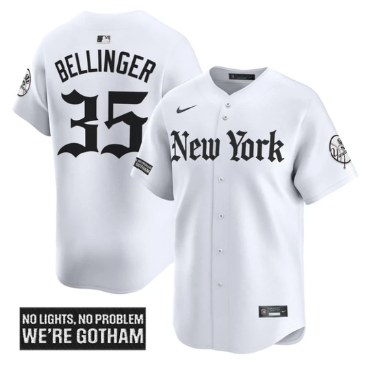 Cody Bellinger Jersey #35 New York Yankees Gothic Legacy Edition Vapor Premier Stitched White by My Store
