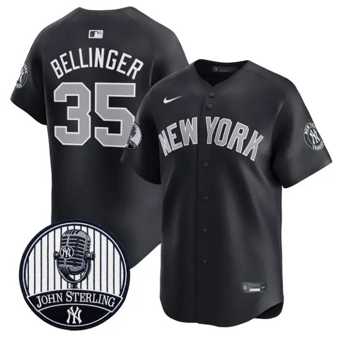 Cody Bellinger Jersey #35 Yankees John Sterling Voice Tribute Stitched by My Store