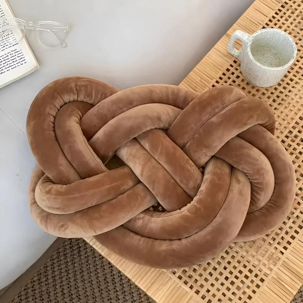 Braided Plush Cushion by Casa & Beyond