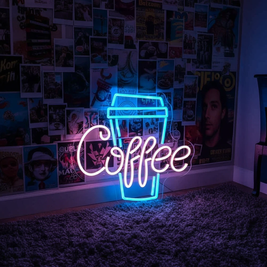 Coffee Led Neon Sign for Cafe Shop Decor by Neonchics