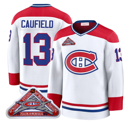 Cole Caufield Jersey #13 Montreal Canadiens Timeless Premium Stitched 1992 Blue Line by Hockey David