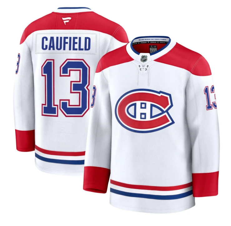Cole Caufield Jersey #13 Montreal Canadiens Timeless Premium Stitched 2025 Away by Hockey David