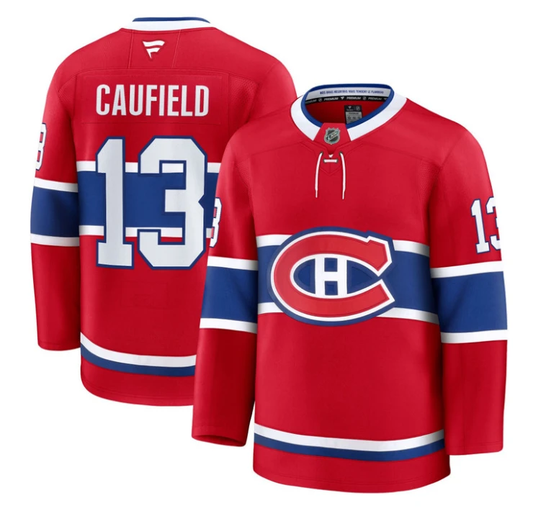 Cole Caufield Jersey #13 Montreal Canadiens Timeless Premium Stitched 2025 Home by Hockey David