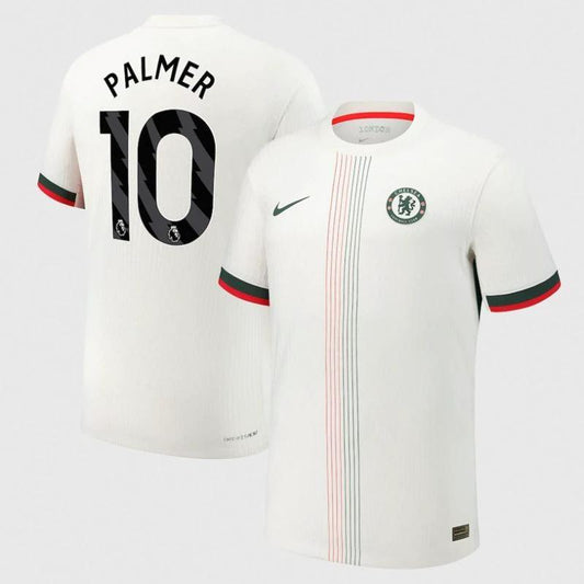 Cole Palmer 10 Chelsea 2025-26 Away Jersey – White by Soccer Jersey
