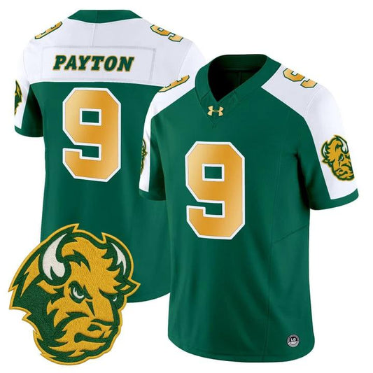 Cole Payton Jersey #9 North Dakota State Bison Vapor Limited Stitched Green Alter by My Store NCAA Football Jerseys