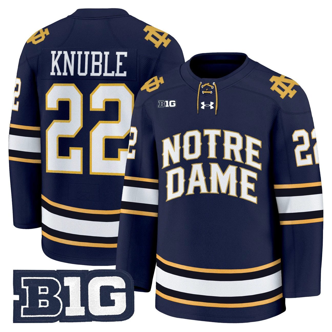 Cole Knuble Jersey #22 Notre Dame Fighting Irish 2025-26 Premium Stitched by Hockey David