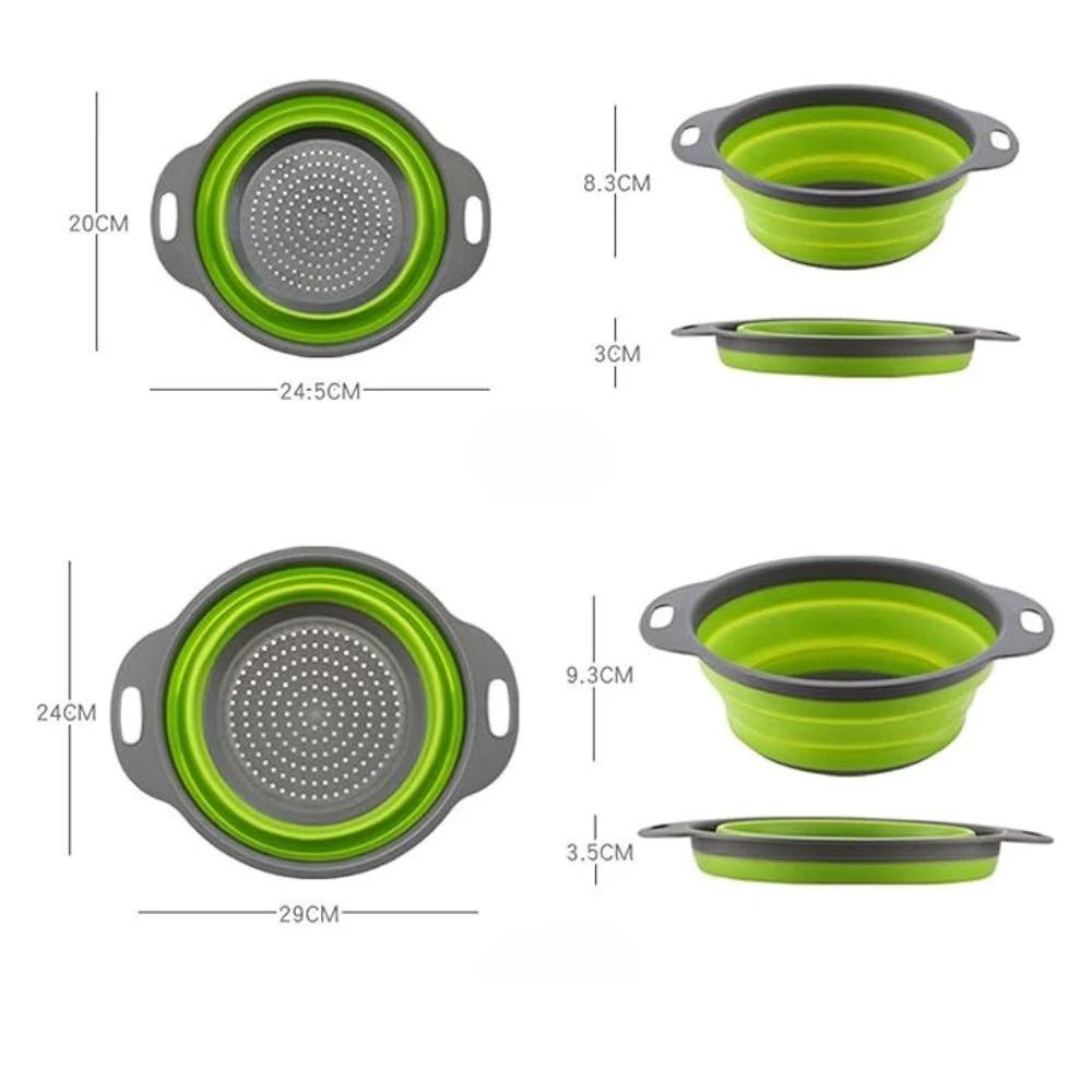 Collapsible Silicone Strainer Basket by Casa & Beyond
