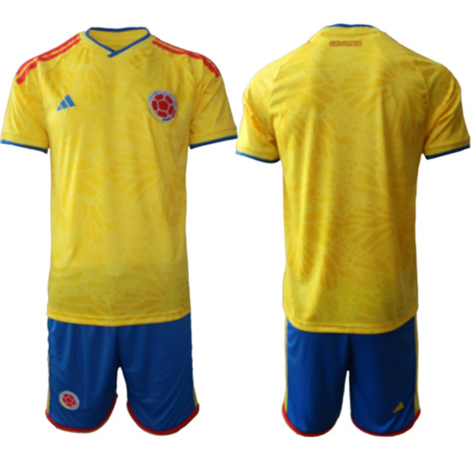 Colombia Team Blank Yellow 2026 World Cup Home Soccer Jersey Suit by Soccer Jersey