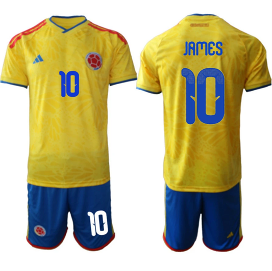 Colombia Team #10 James Rodríguez Yellow 2026 World Cup Home Soccer Jersey by Soccer Jersey