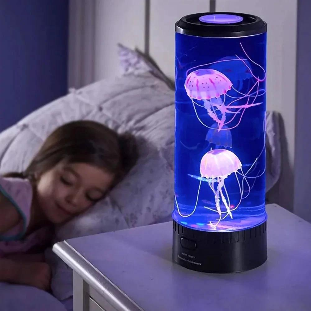 CalmGlow LED Water Lamp for Relaxation and Sleep Bowlift by Bowlift