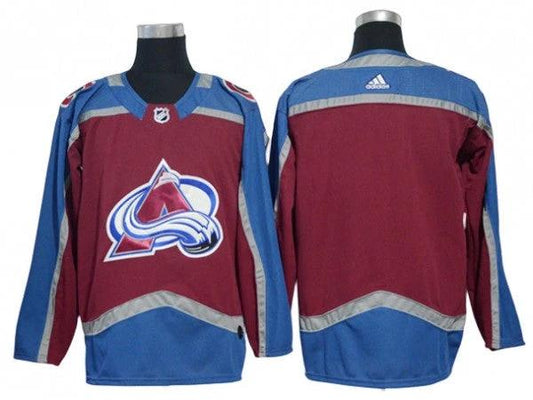 Colorado Avalanche Blank Burgundy Home Jersey by Hockey David