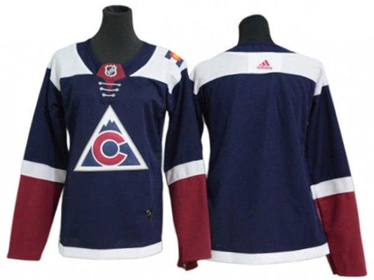 Colorado Avalanche Blank Navy Alternate Jersey by Hockey David