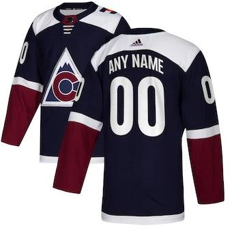 Colorado Avalanche Navy Alternate Custom Jersey by Hockey David