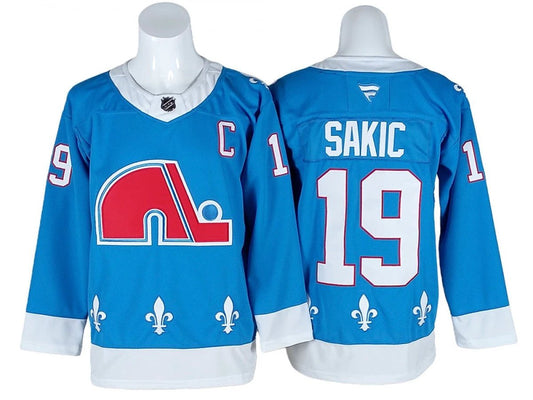 Colorado Avalanche #19 Joe Sakic Light Blue Heritage Jersey by Hockey David