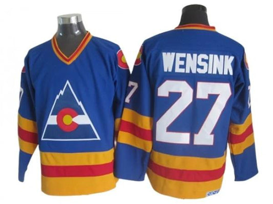 Colorado Avalanche #27 John Wensink 1980 Vintage CCM Jersey - Blue by Hockey David