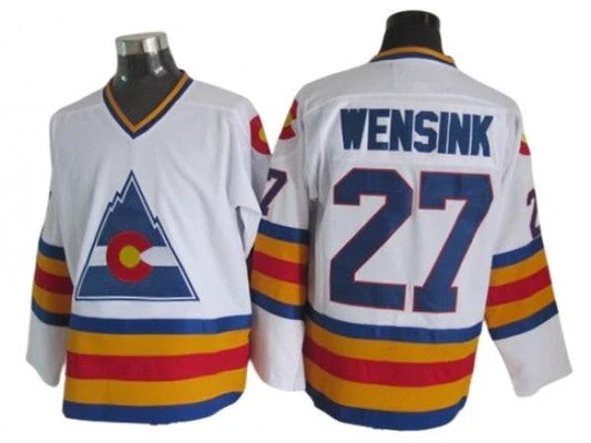 Colorado Avalanche #27 John Wensink 1980 Vintage CCM Jersey -White by Hockey David
