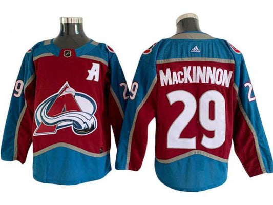 Colorado Avalanche #29 Nathan MacKinnon Burgundy Home Jersey by Hockey David