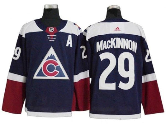 Colorado Avalanche #29 Nathan MacKinnon Navy Alternate Jersey by Hockey David