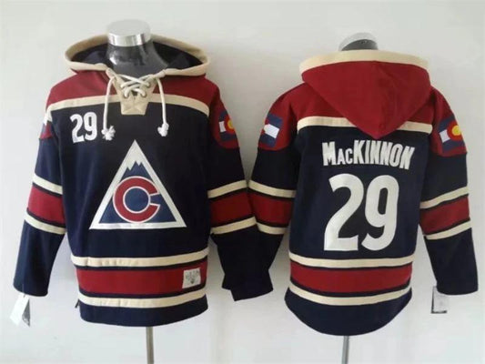 Colorado Avalanche #29 Nathan MacKinnon Pullover Hoodie by Hoodie Pullover