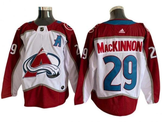 Colorado Avalanche #29 Nathan MacKinnon White 2023 Jersey by Hockey David