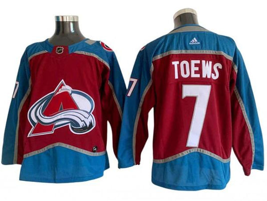 Colorado Avalanche #7 Devon Toews Burgundy Home Jersey by Hockey David