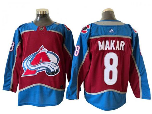 Colorado Avalanche #8 Cale Makar Burgundy Home Jersey by Hockey David