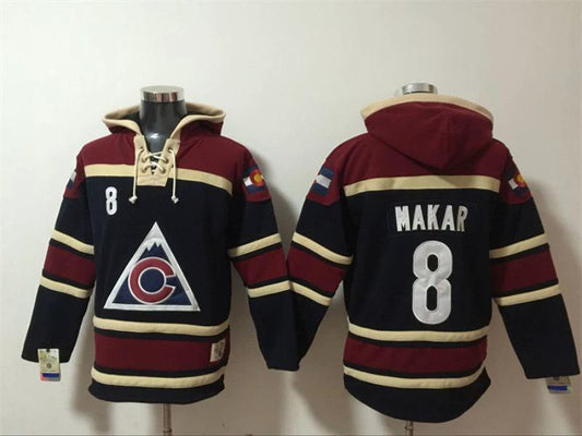 Colorado Avalanche #8 Cale Makar Pullover Hoodie by Hoodie Pullover