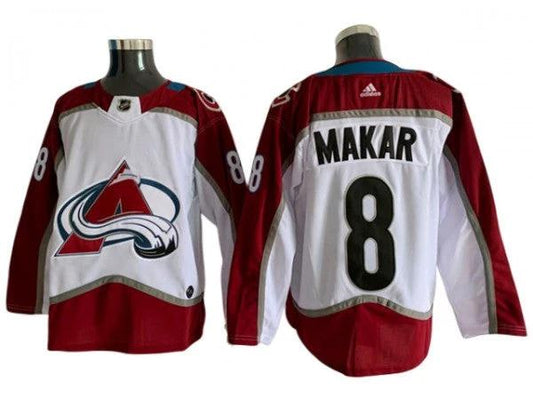 Colorado Avalanche #8 Cale Makar White Jersey by Hockey David