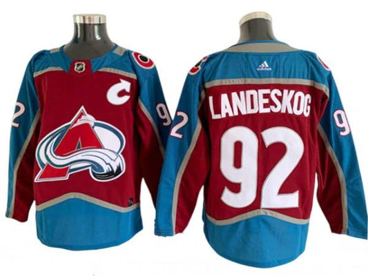 Colorado Avalanche #92 Gabriel Landeskog Burgundy Home Jersey by Hockey David