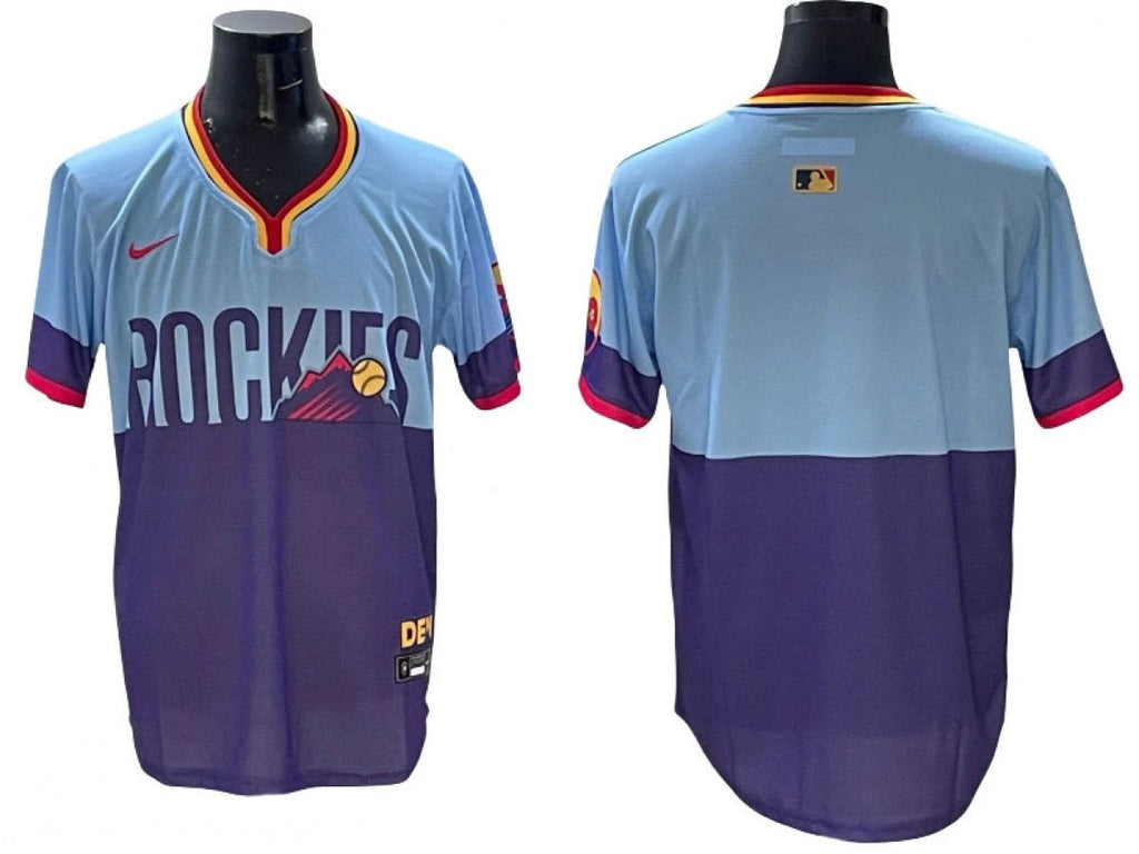 Colorado Rockies 2025 City Connect Limited Jersey Purple Light Blue by My Store