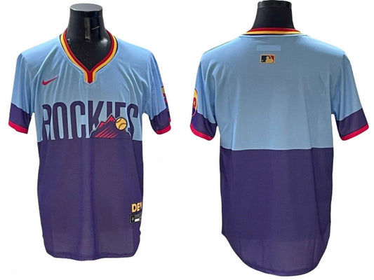 Colorado Rockies 2025 City Connect Limited Jersey Purple Light Blue by My Store