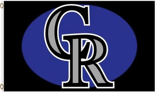 Colorado Rockies Baseball Club Sport Flag 3X5Ft Banner USA Polyester with Brass Grommets by flagsjustdoit