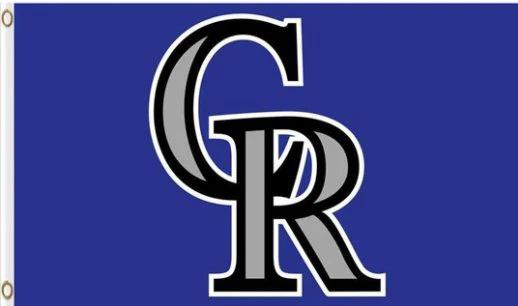 Colorado Rockies Baseball Club US Flag 3X5Ft Banner USA Polyester with Brass Grommets by flagsjustdoit