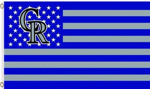 Colorado Rockies Baseball Star Flag 3X5Ft Banner USA Polyester with Brass Grommets by flagsjustdoit