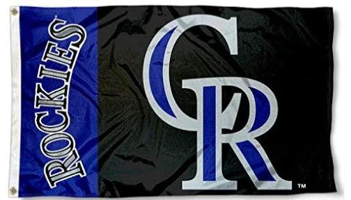 Colorado Rockies Flag 3X5Ft Banner USA Polyester with Brass Grommets by flagsjustdoit