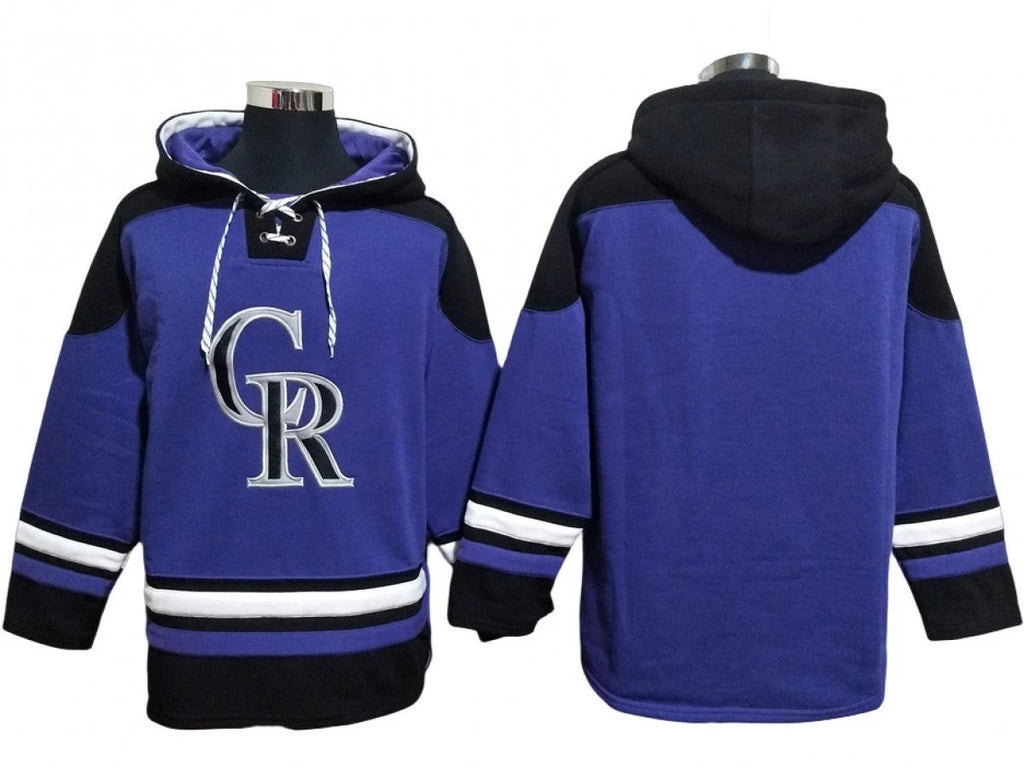 Colorado Rockies Purple Ageless Must-Have Lace-Up Pullover Hoodie by Hoodie Pullover