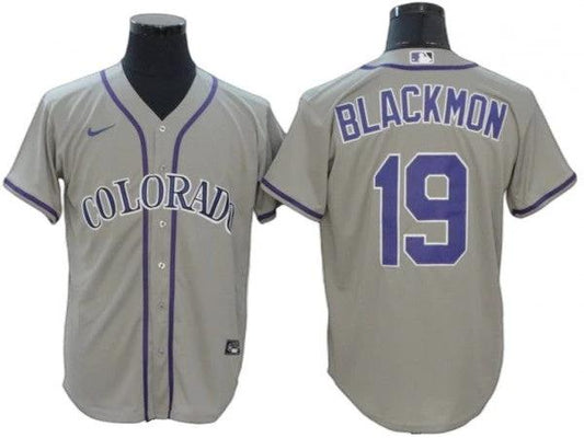 Colorado Rockies #19 Charlie Blackmon Gray Road Cool Base Jersey by My Store