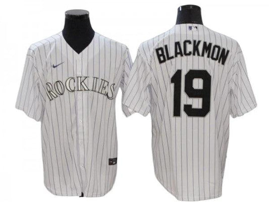 Colorado Rockies #19 Charlie Blackmon White Home Cool Base Jersey by My Store